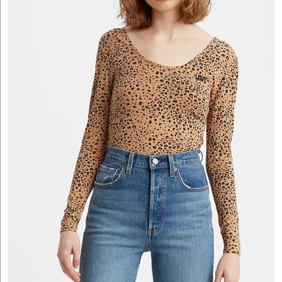 Levi’s Rosie Bodysuit Leopard - Picture 1 of 3